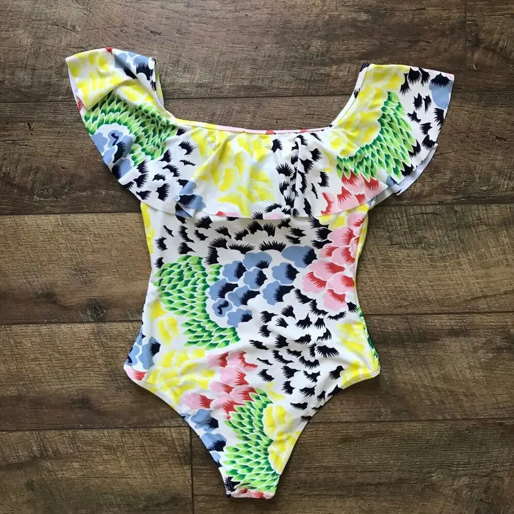 Cupshe Melodic Blues One-piece Swimsuit - Picture 2 of 3
